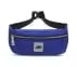 WAIST BAG WITH METALLIC ZIPPER, BLUE/GREEN