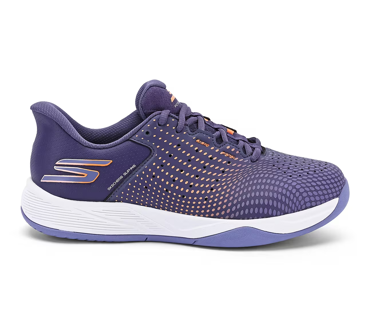 SKECHERS VIPER COURT RELOAD, PURPLE CORAL Footwear Lateral View