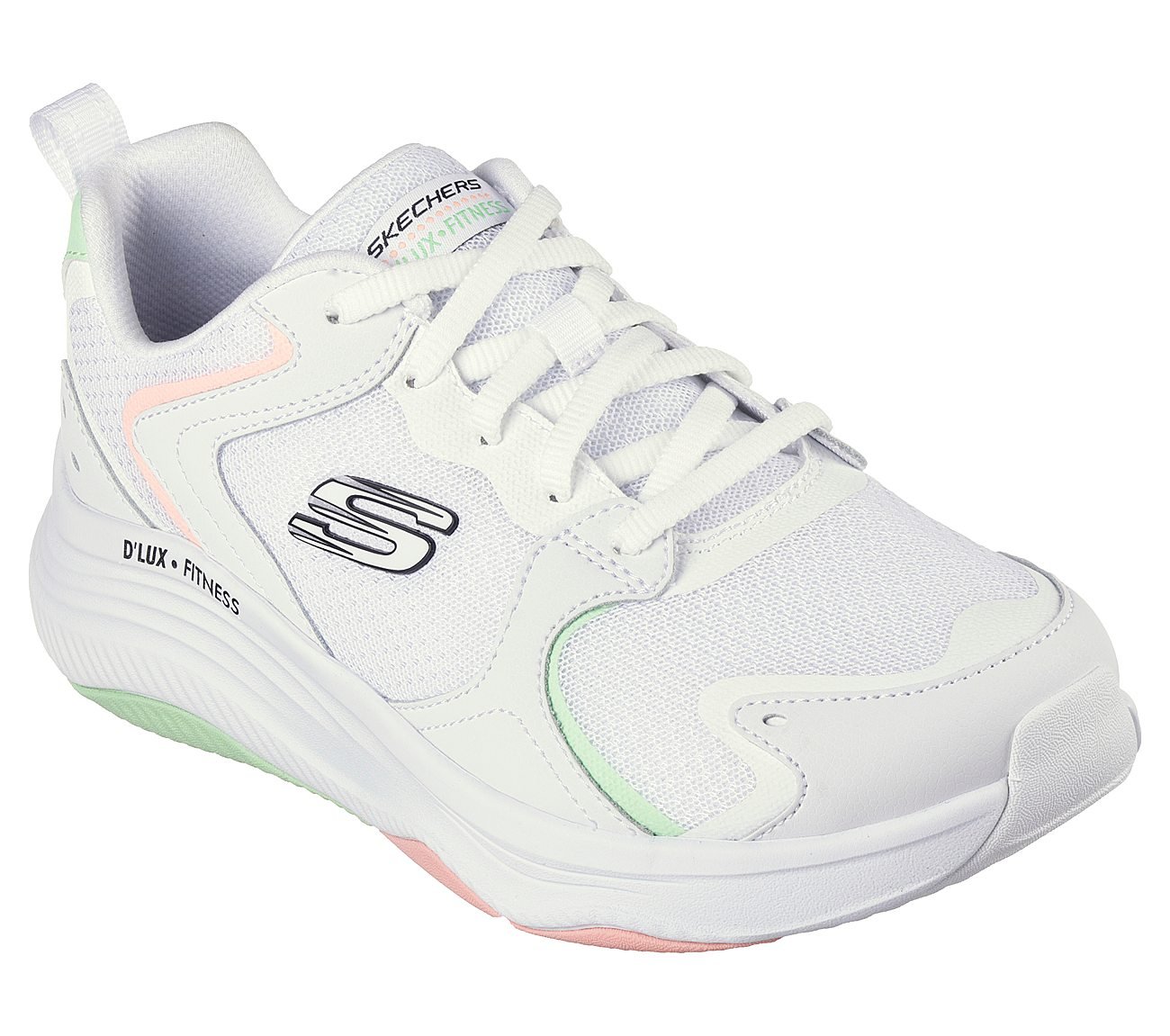 D'LUX FITNESS-MODEST FLOW, WHITE/MULTI Footwear Right View