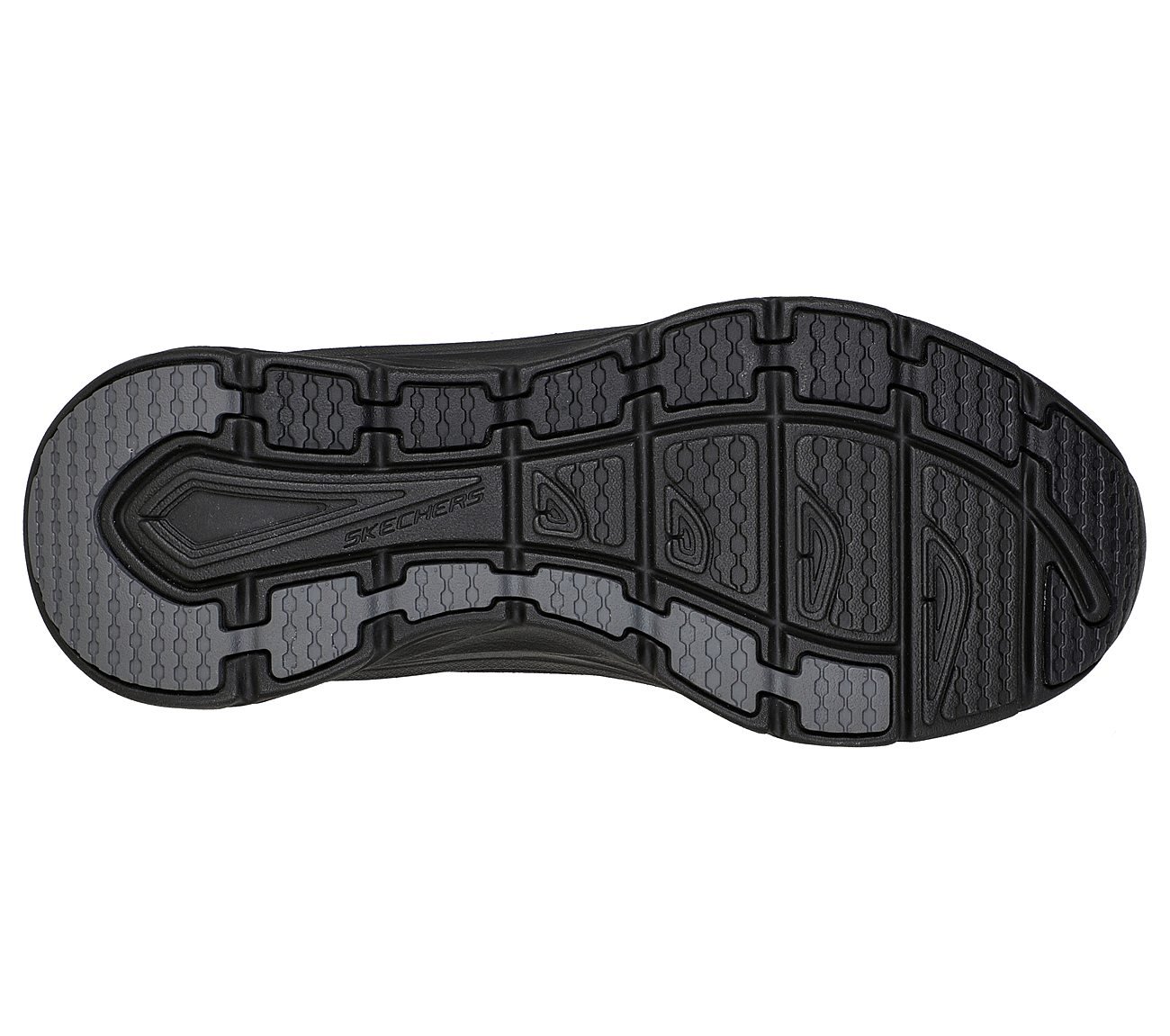 D'LUX WALKER - SCRAMBLER, BLACK Footwear Bottom View