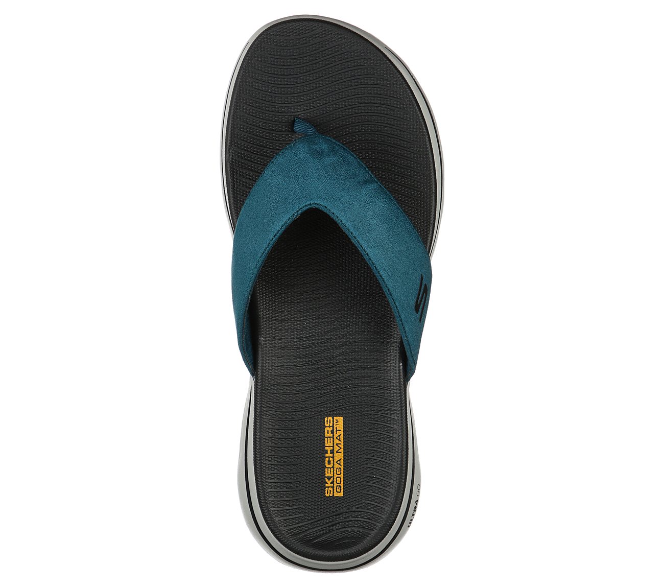 GO WALK 5 - VARSON, TEAL/BLACK Footwear Top View