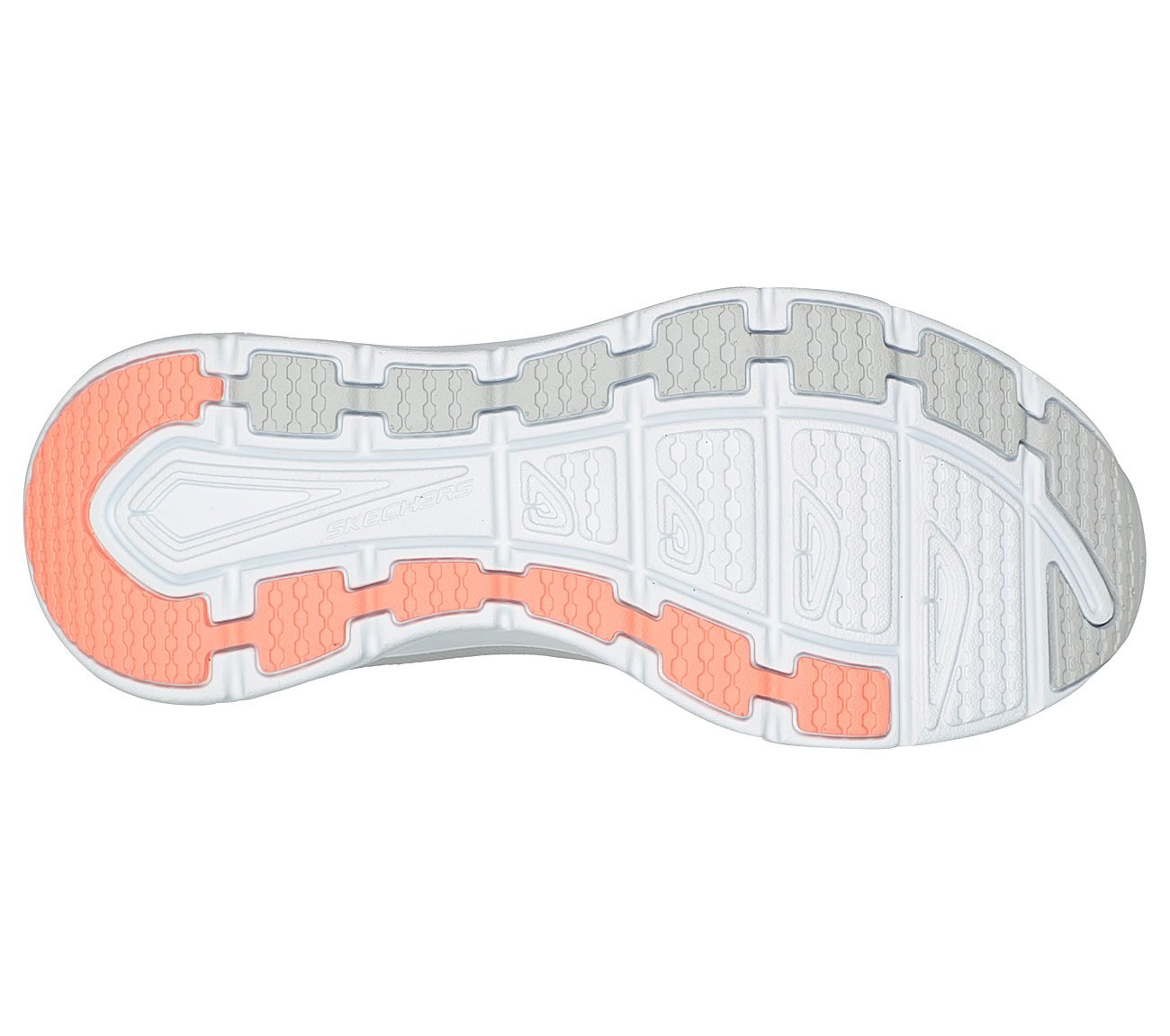 D'LUX WALKER, WHITE/HOT CORAL Footwear Bottom View