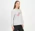 EARTH FLORAL BRANDING SWEATSHIRT, LIGHT GREY