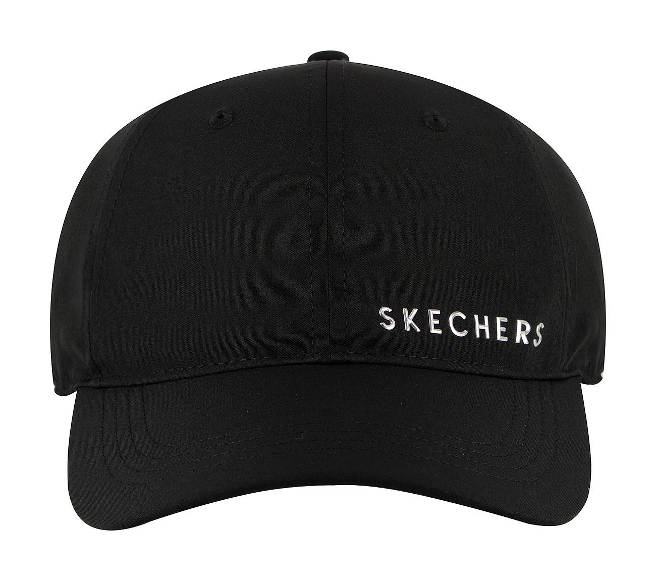 SKECH-SHINE FOIL BASEBALL HAT, BBBBLACK Accessories Bottom View