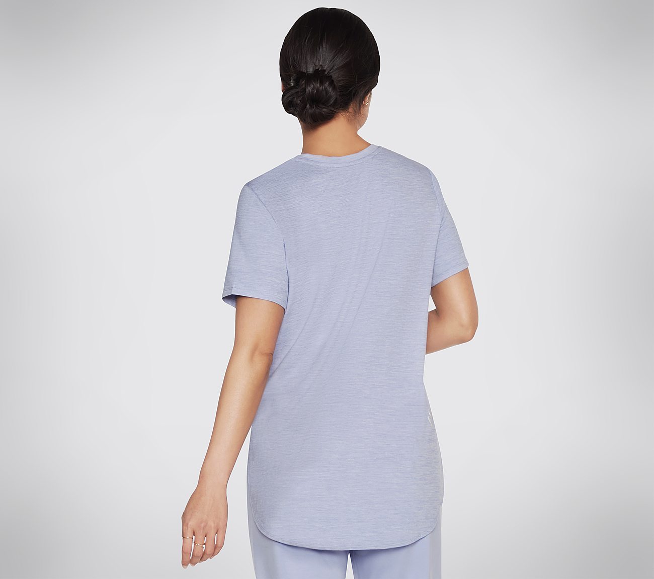 GODRI SWIFT TUNIC T-SHIRT, LAVENDER/LIGHT PINK Apparel Top View