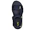 GO WALK ARCH FIT SANDAL-MISSI, NAVY/LIME Footwear Top View