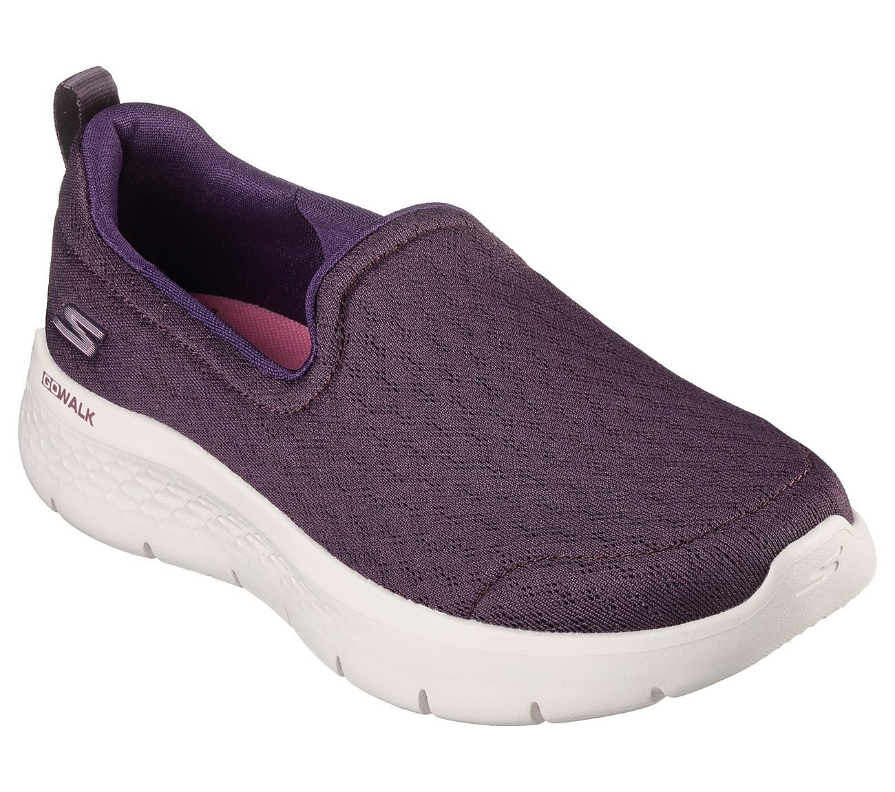 GO WALK FLEX - OCEAN WIND, PLUM Footwear Lateral View