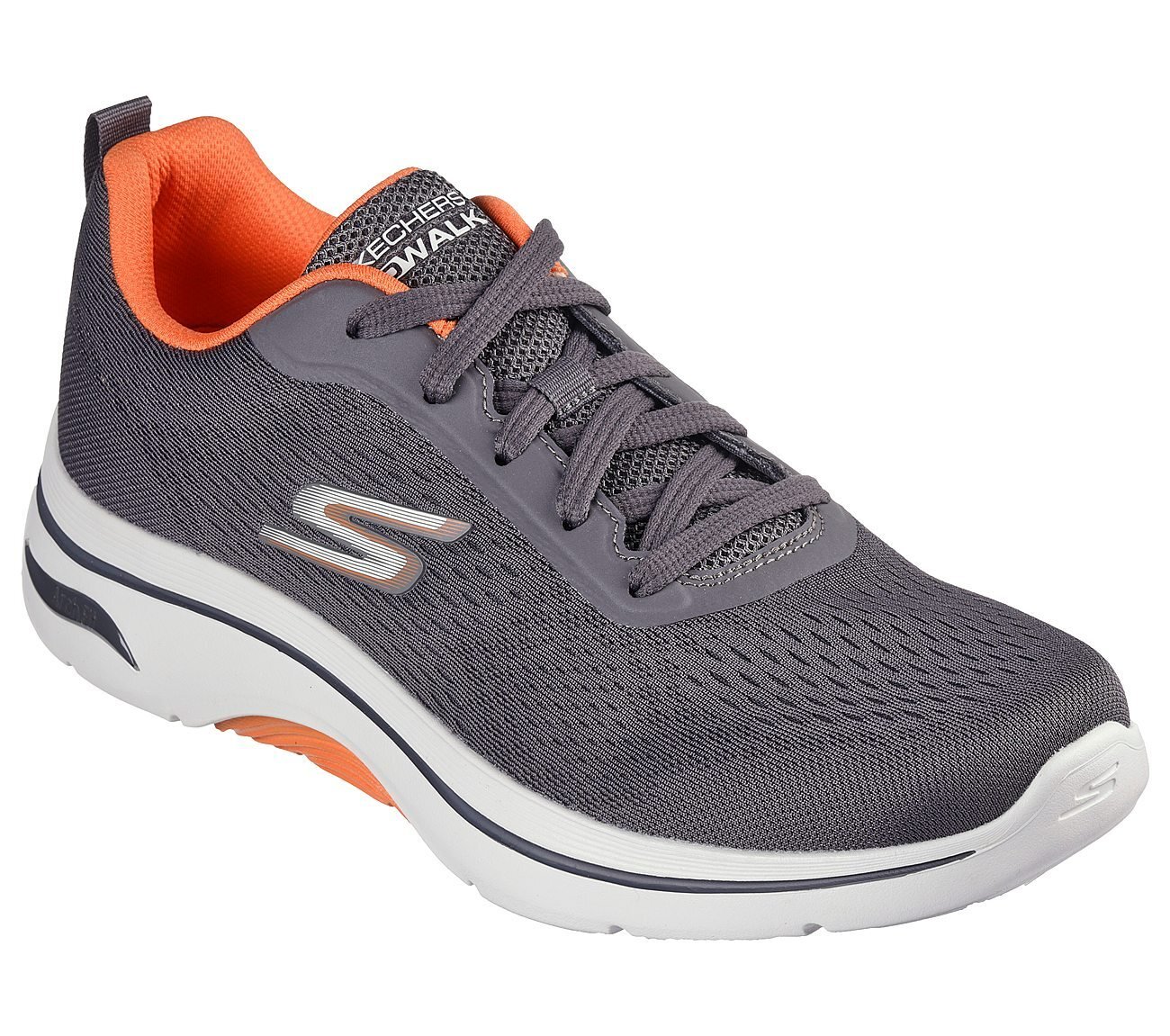 GO WALK ARCH FIT 2.0 - IDYLLI, CHARCOAL/ORANGE Footwear Right View