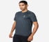 GODRI SWIFT SS T-SHIRT, BLUE/GREY