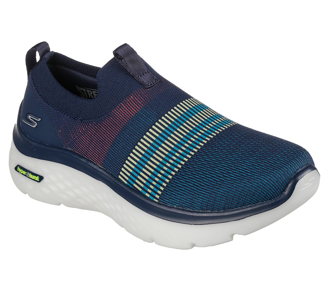 GO WALK HYPER BURST-RAPID HIG, NAVY/MULTI Footwear Right View