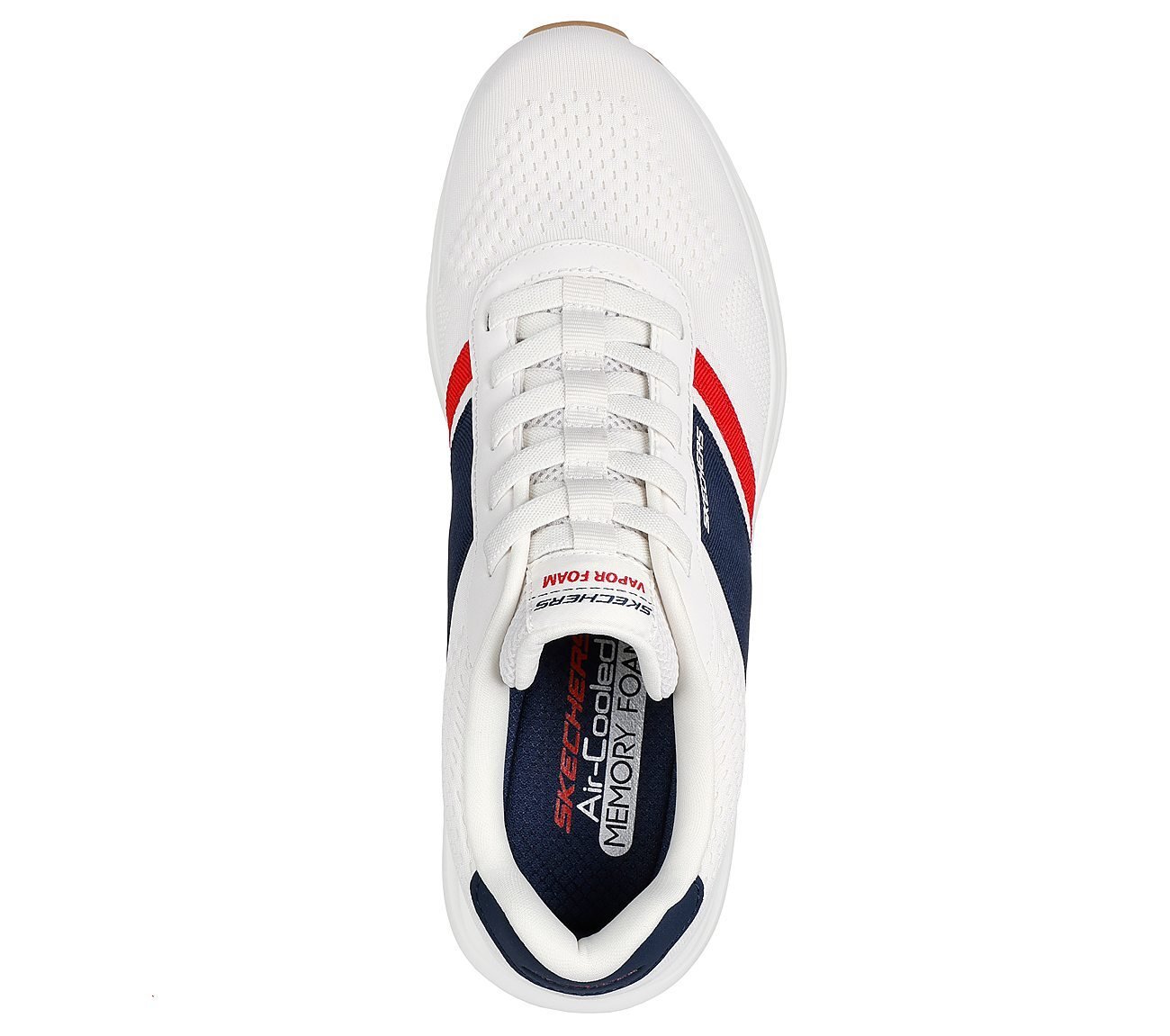 VAPOR FOAM - TROFEE, WHITE/NAVY/RED Footwear Top View