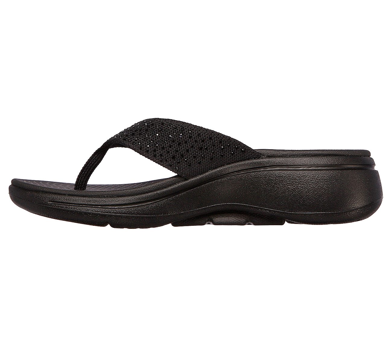 GO WALK ARCH FIT SANDAL - DAZ, BBLACK Footwear Left View