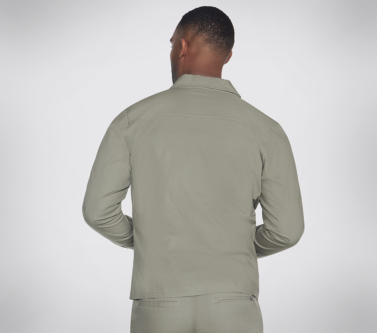 SKECHWEAVE ULTRA TEARSTOP JAC, OLIVE GRAY Apparel Top View