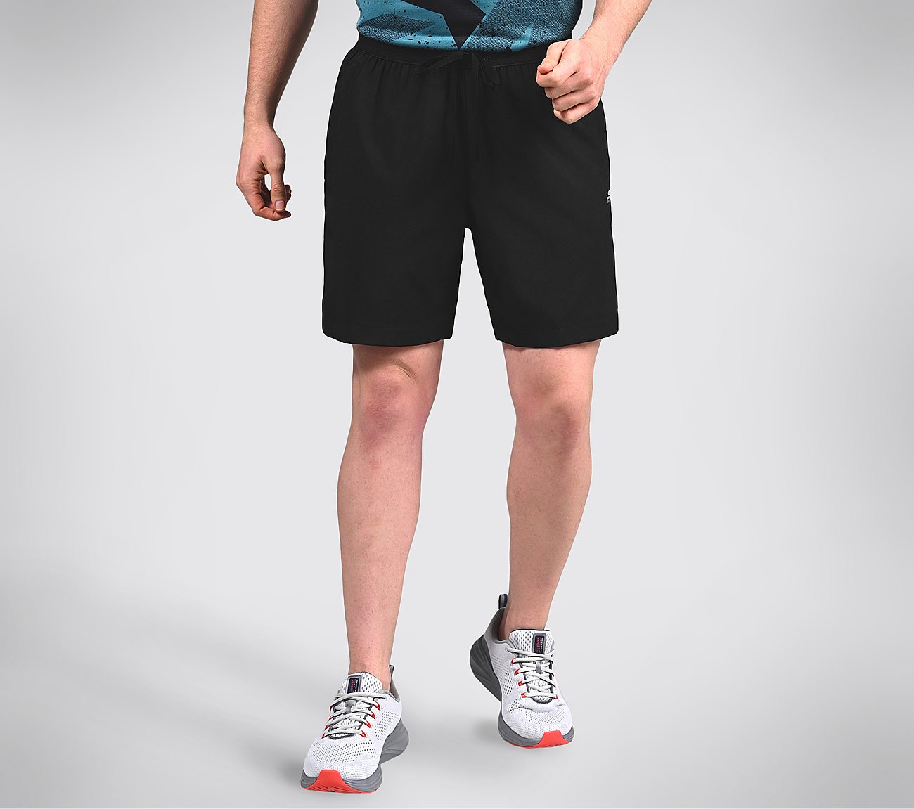 MENS WOVEN PERFORMANCE SHORTS, NAVY Apparel Top View