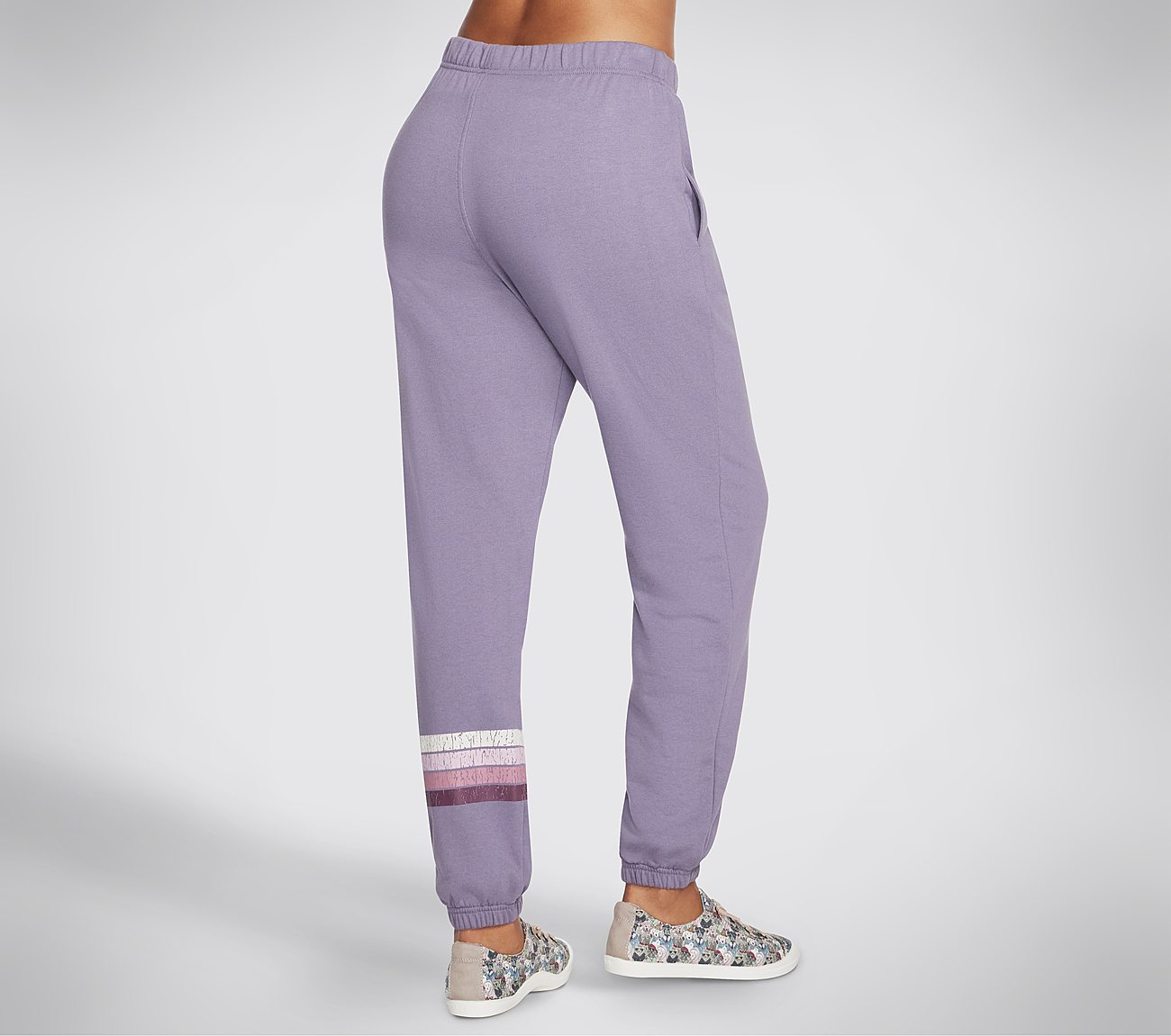 BOBS PURRRFECT TERRY SNUGGLE, GREY/PURPLE Apparels Bottom View