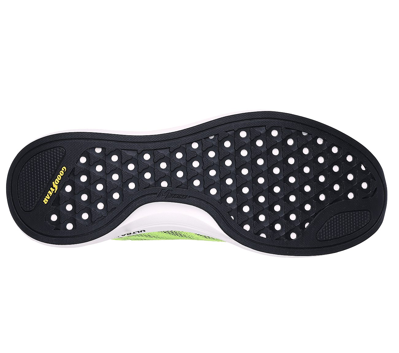 GO RUN PULSE 2, YELLOW/BLACK Footwear Bottom View