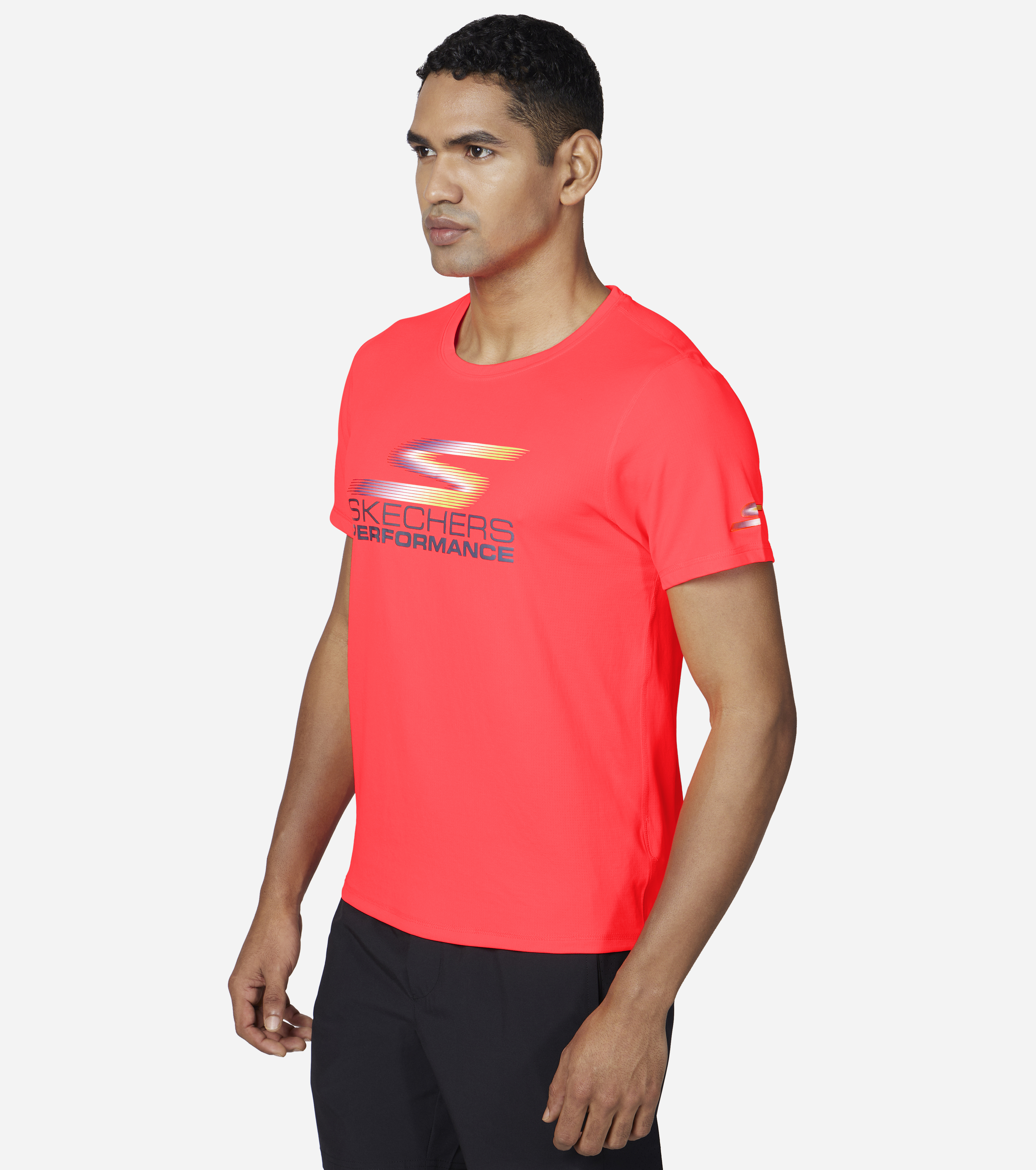 MENS ELITE TECH T-SHIRT, CCORAL Apparels Top View