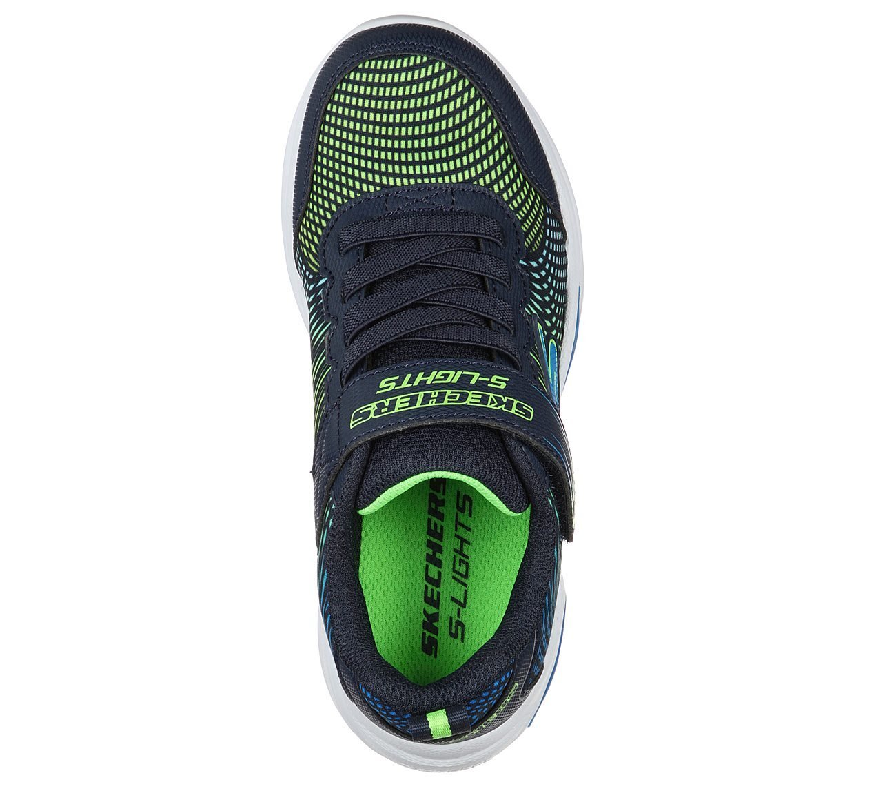 ERUPTERS IV, NAVY/LIME Footwear Top View