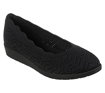 skechers cleo flats black