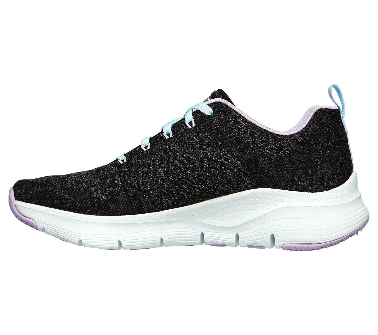 ARCH FIT-COMFY WAVE, BLACK/LAVENDER Footwear Left View