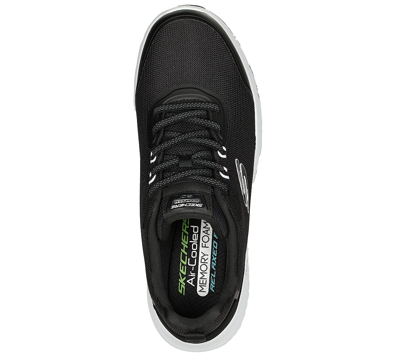 EQUALIZER 5, BLACK/WHITE Footwear Top View