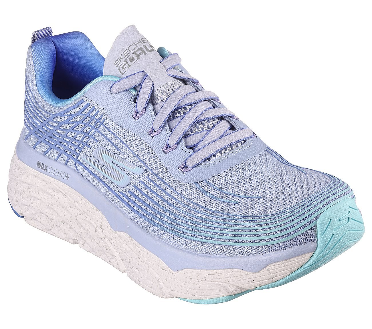 MAX CUSHIONING ELITE-GALAXY B, BLUE/LIGHT BLUE Footwear Right View