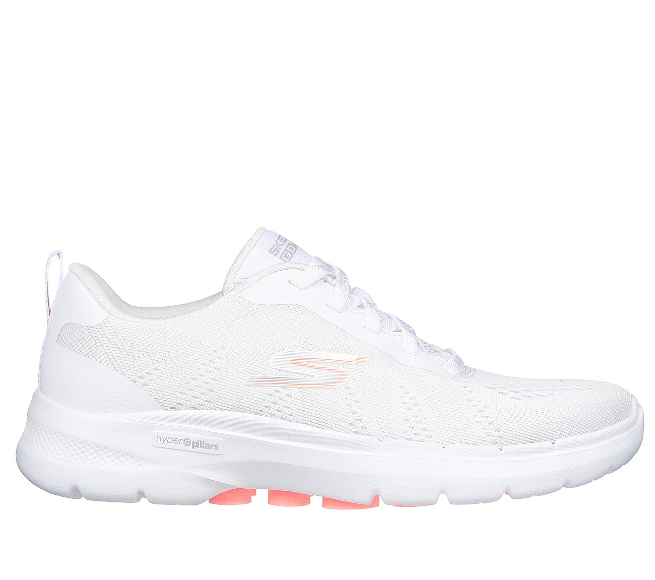Skechers White/Pink Go 6 Womens Lace Up Shoes Style ID: 124623 | India