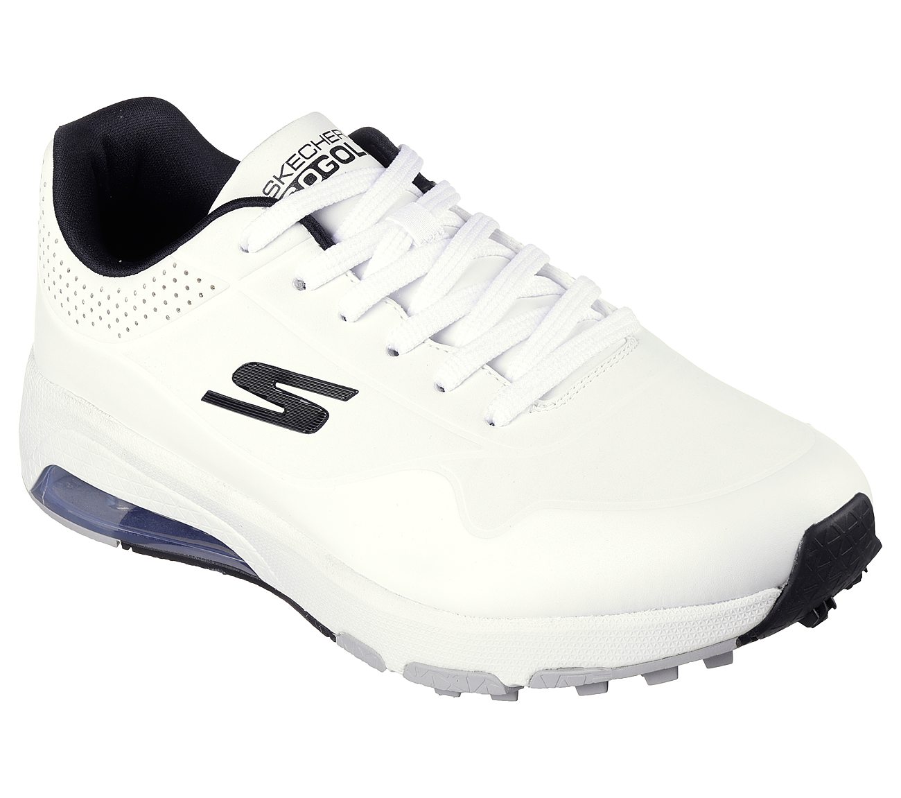 GO GOLF SKECH-AIR - DOS, WHITE BLACK Footwear Lateral View