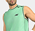 SKECHERS BASKETBALL MENS TANK, LIME/MULTI