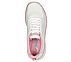 BOBS SQUAD CHAOS, WHITE/PINK Footwear Top View