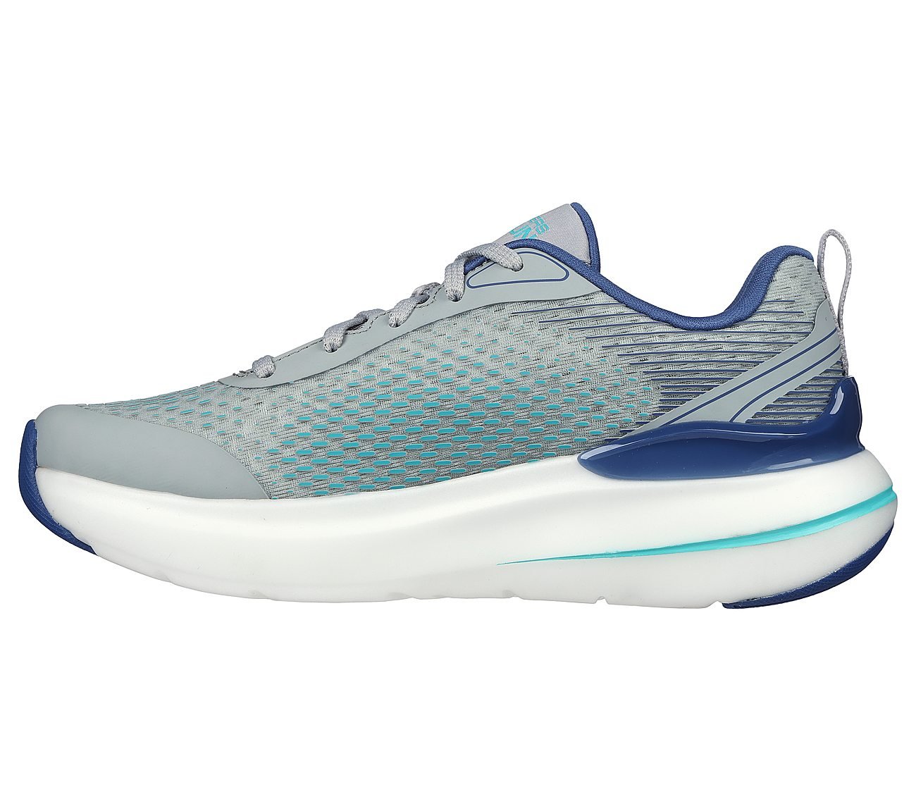 MAX CUSHIONING HYPER BURST, GREY/BLUE Footwear Left View