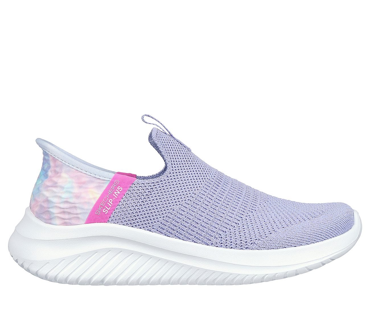 Skechers Slip-Ins: Ultra Flex 3.0 - Colory Wild, LAVENDER/MULTI Footwear Lateral View