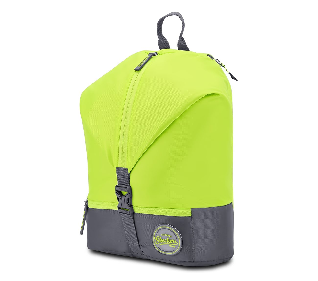 TREKKING BACKPACK WITH FRONT, GREEN/YELLOW Accessories Top View