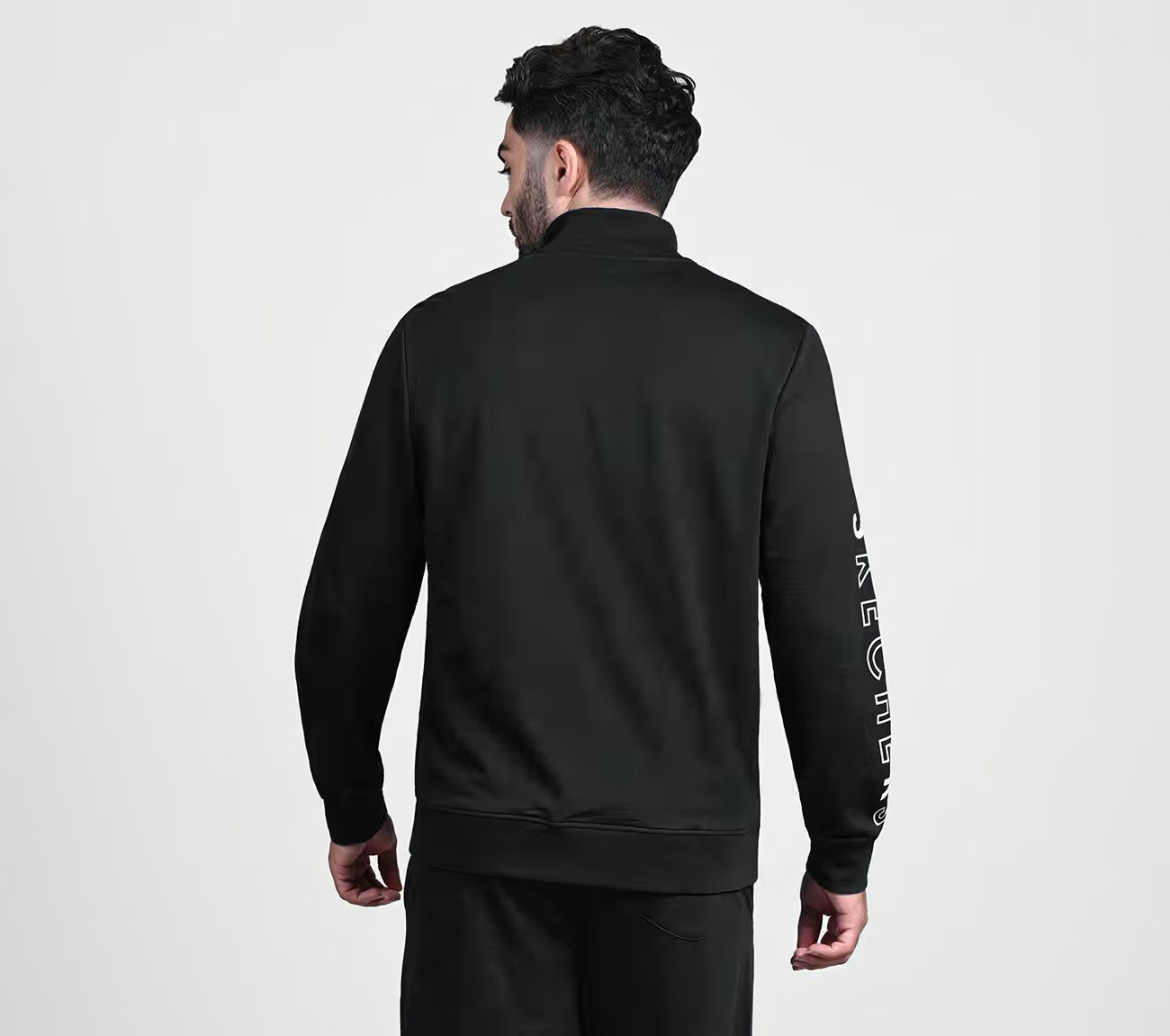 SKECHERS LIFESTYLE JACKET, BBBBLACK Apparel Left View