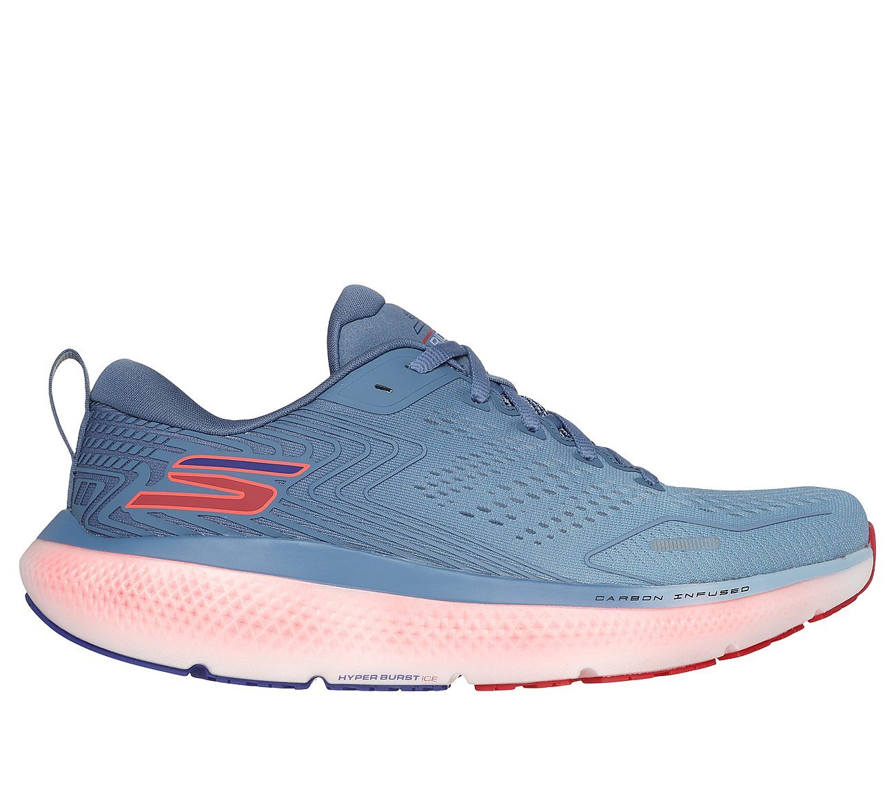 GO RUN RIDE 11, LLIGHT BLUE Footwear Lateral View