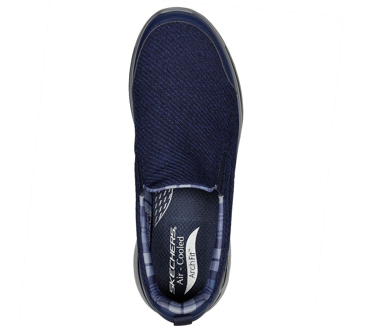 GO WALK ARCH FIT-RAMBLER, NAVY/GREY Footwear Top View