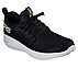 GO RUN FAST-VALOR, BLACK/LIME Footwear Lateral View