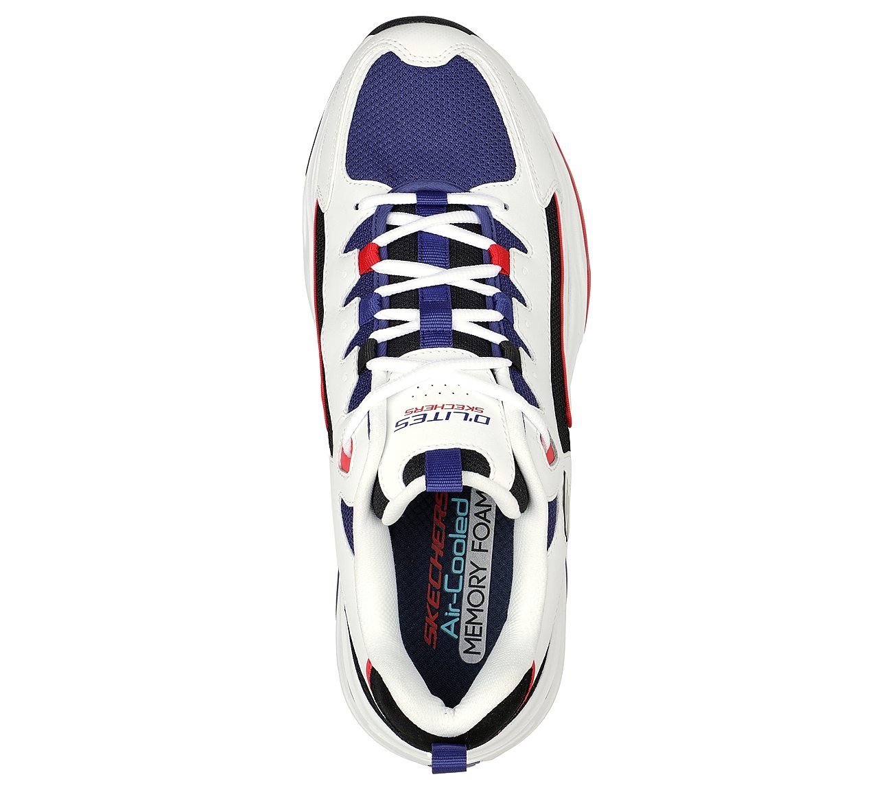 D'LITES 4.0 - ENERGY CODE, WHITE/NAVY/RED Footwear Top View