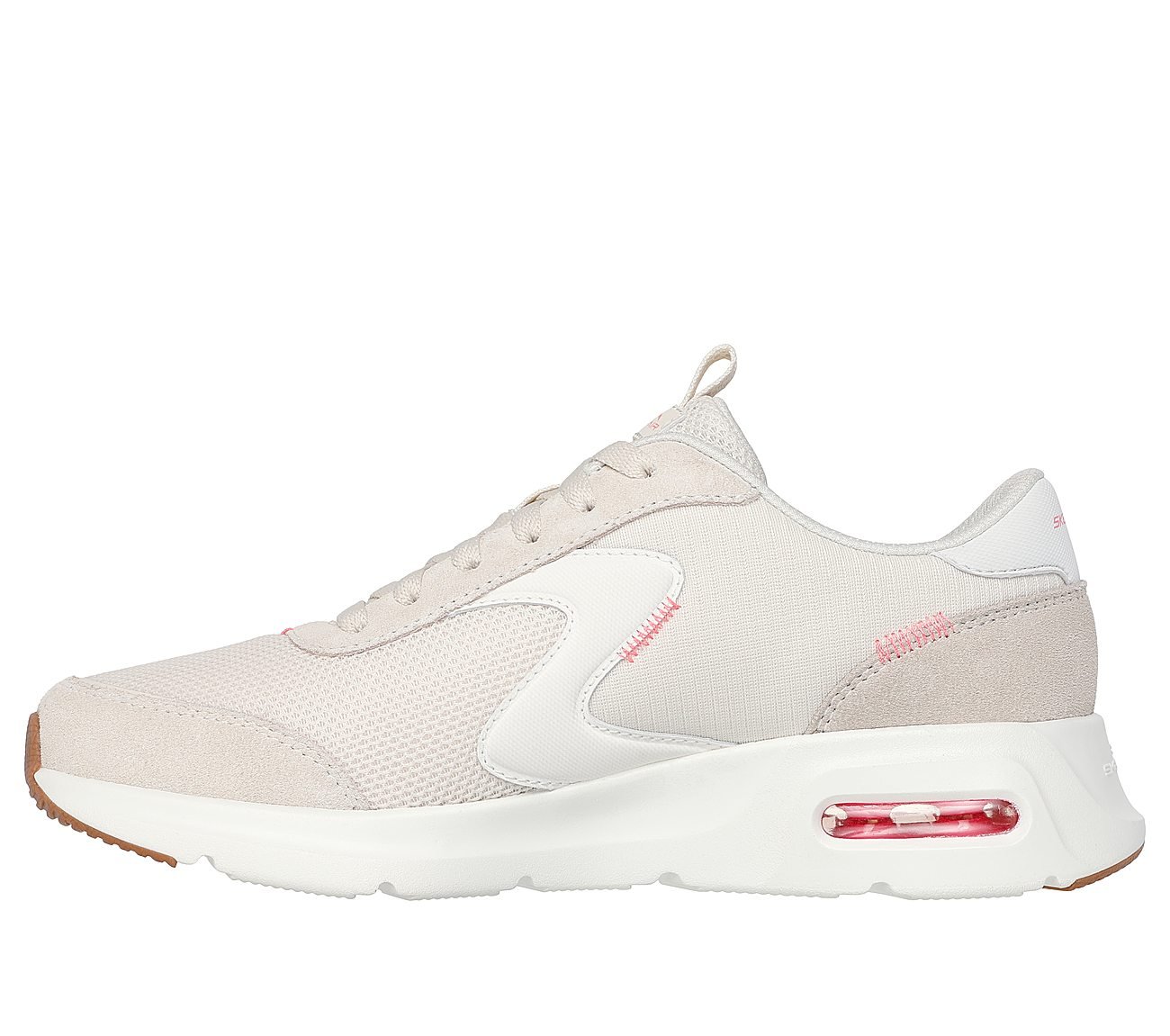 SKECH-AIR COURT-AIR WAVE, NATURAL/HT.PINK Footwear Left View