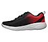 GO RUN 600 - HADDOX, BLACK/RED Footwear Left View