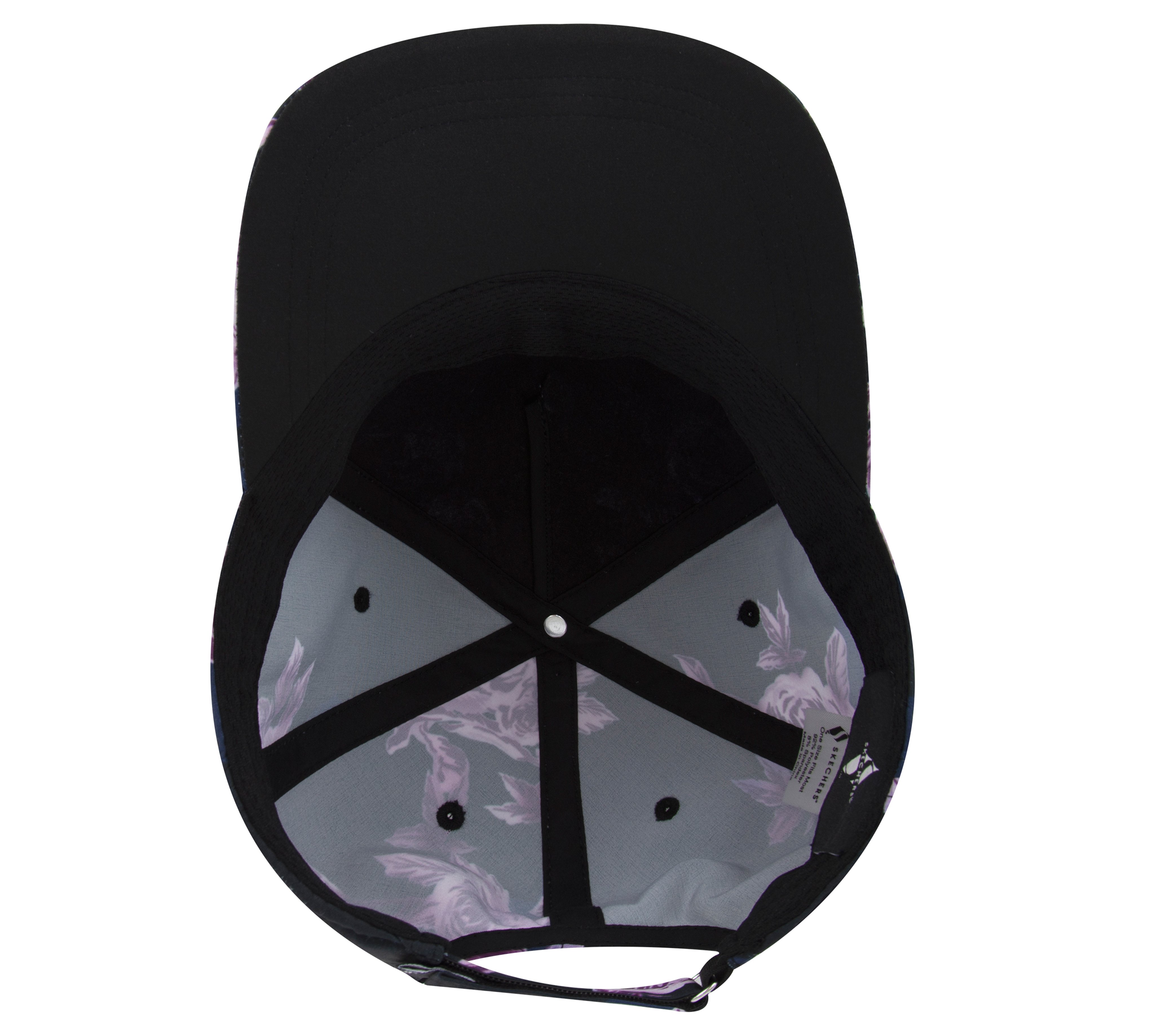 WINTER BLOOM BASEBALL HAT, BLACK/LAVENDER/PINK Accessories Right View