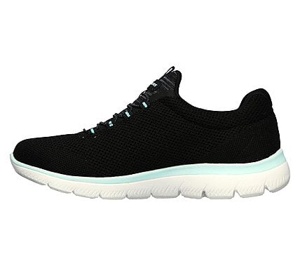 SUMMITS - COOL CLASSIC, BLACK/TURQUOISE Footwear Left View