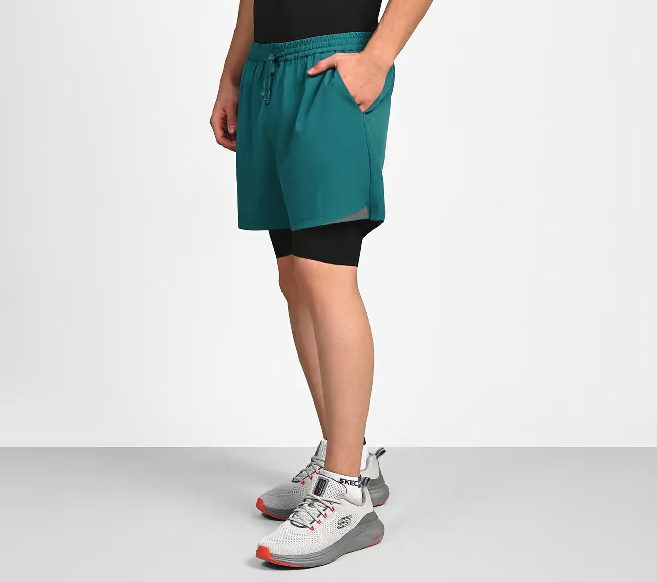 FIREFLY LAYER SHORTS, TEAL/BLUE Apparel Bottom View