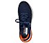 AIR CUSHIONING, NAVY/ORANGE Footwear Top View