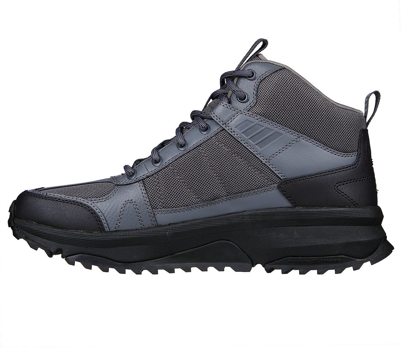 SKECHERS BIONIC TRAIL - FLASH, GGREY/BLACK Footwear Left View