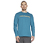 DELTA L/S T-SHIRT, NAVY/TEAL Apparels Lateral View
