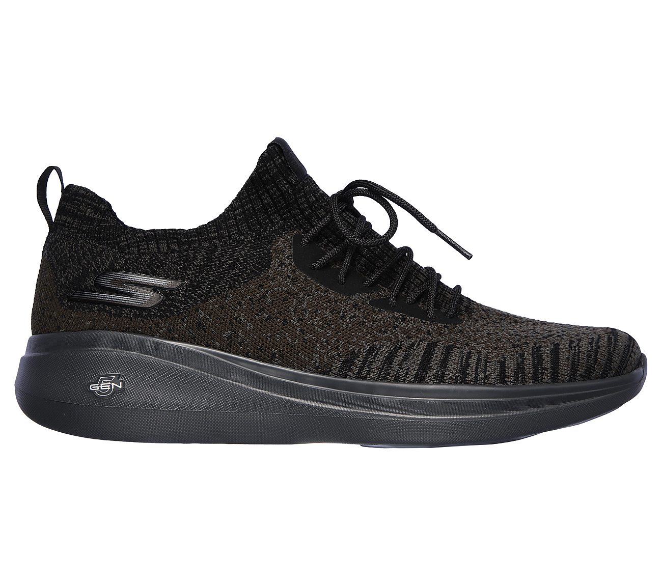 GO RUN FAST, BLACK/CHARCOAL Footwear Right View