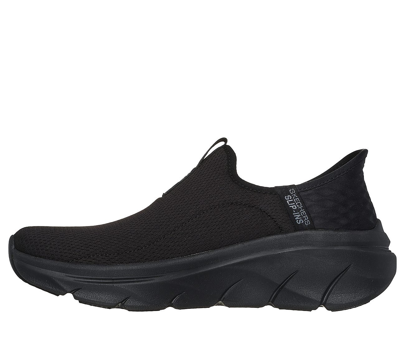 SKECHERS SLIP-INS RF: D'LUX WALKER 2.0- Happy Step, BBLACK Footwear Left View