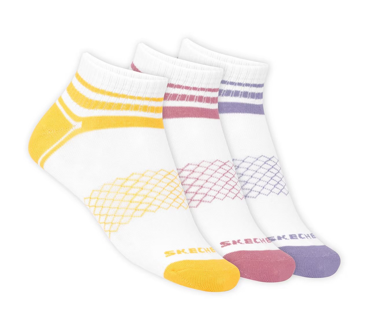 3 Pack WOMENS NON TERRY LOW CUT SOCKS, MMULTI Accessories Lateral View