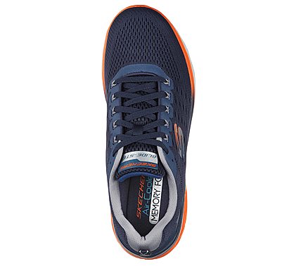 GLIDE-STEP SPORT-NEW APPEAL, NAVY/ORANGE Footwear Top View